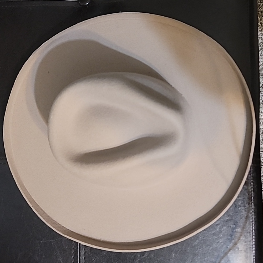 Anthropologie Cream Felt Hat